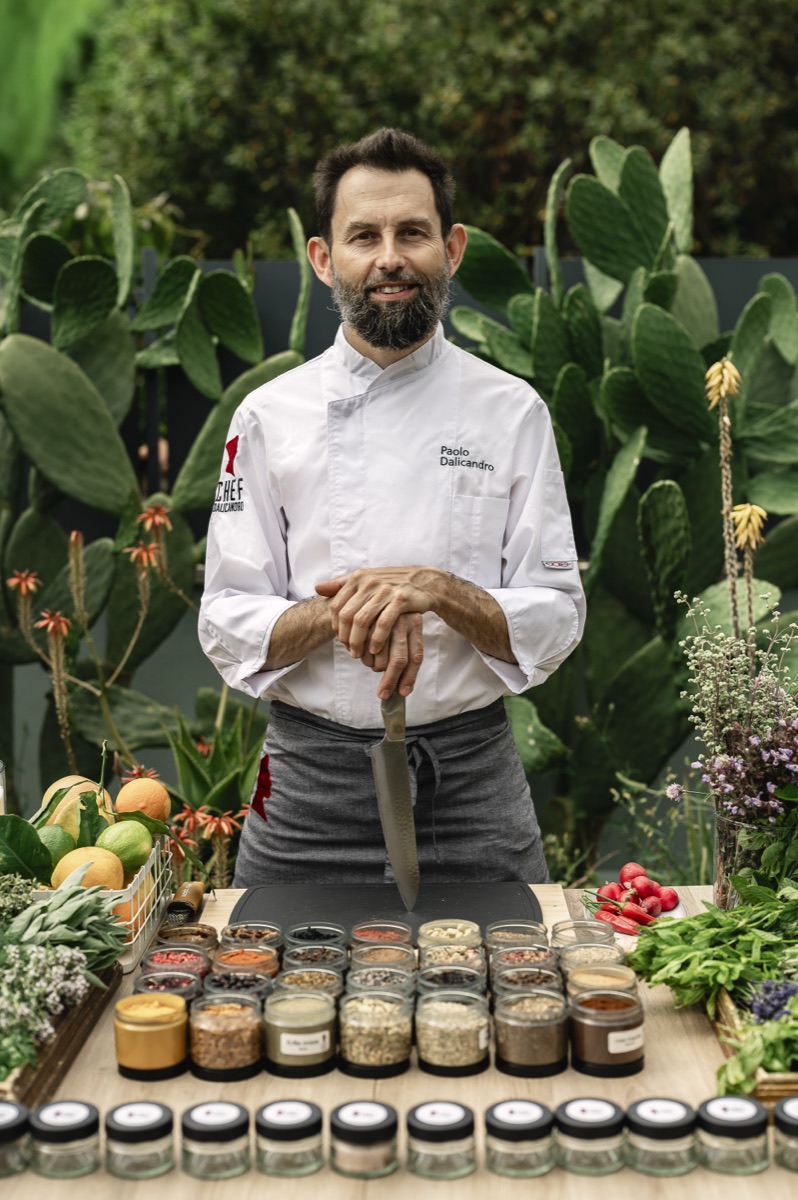Portrait of Chef Paolo Dalicandro, personal chef and creator of Bomboniere Espresse